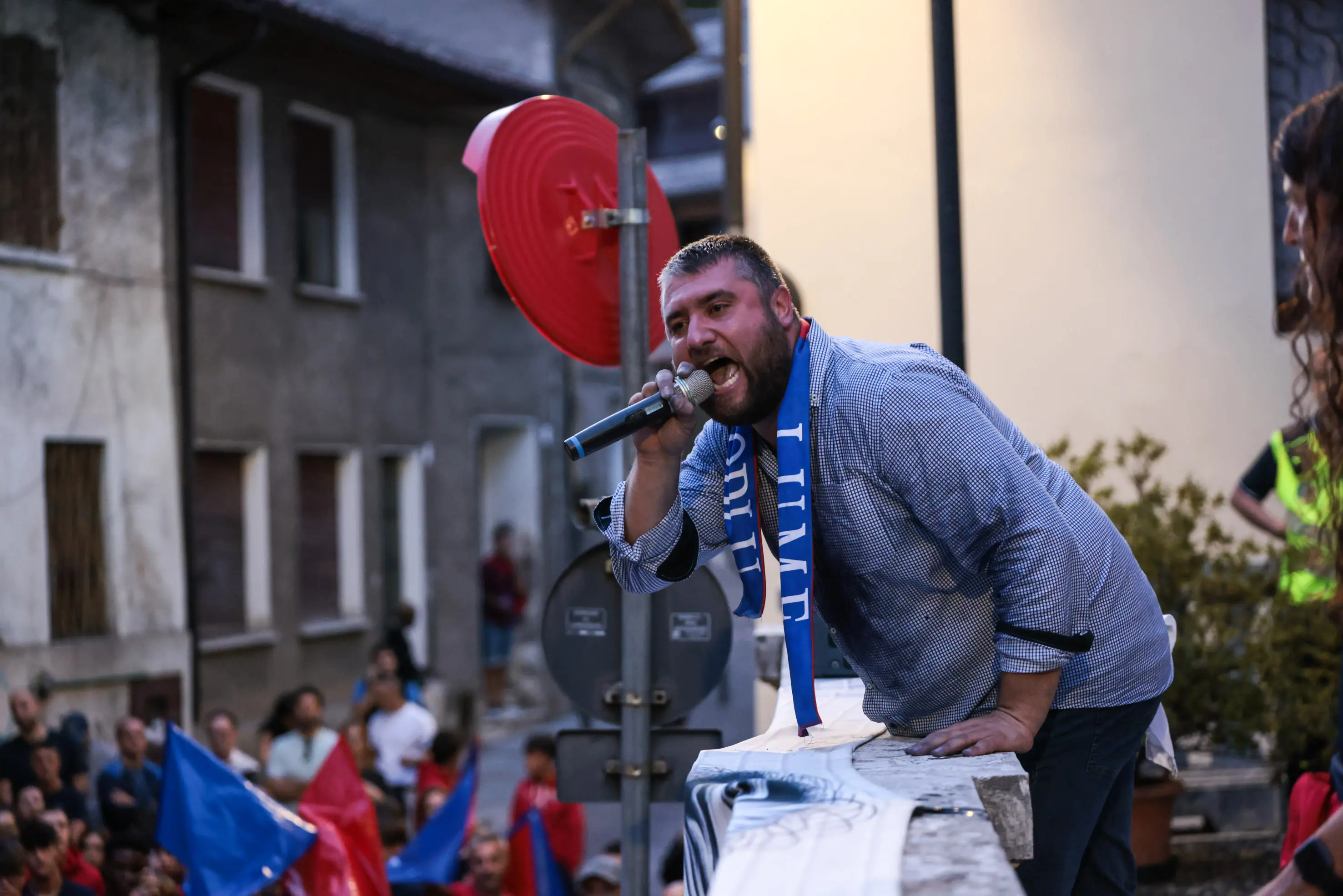 SPORT CALCIO SERIE C PRESENTAZIONE SQUADRA LUMEZZANE NELLA FOTO UN MOMENTO DELLA MARCIA 16-09-2025 Comincini@newreporter