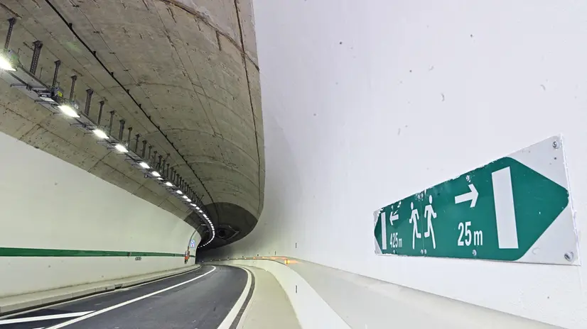 Inaugurazione seconda canna del traforo del Ferejus, Torino , 28 luglio 2025 ANSA/ALESSANDRO DI MARCO