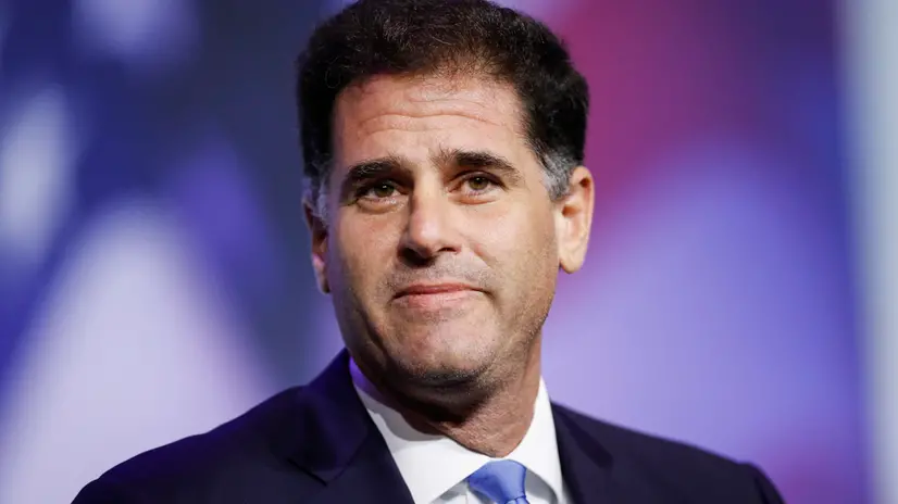 epa09568604 Ron Dermer, former Israeli Ambassador to the US, attends a panel during the 2021 Republican Jewish Coalition National Leadership Meeting at the Venetian hotel and casino in Las Vegas, Nevada, USA, 06 November 2021. EPA/CAROLINE BREHMAN