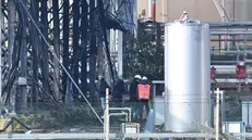 durante i nuovi sopralluoghi di Periti e Magistratura nello stabilimento Eni di Calenzano Firenze 16Dicembre 2024 ANSA/CLAUDIO GIOVANNINI