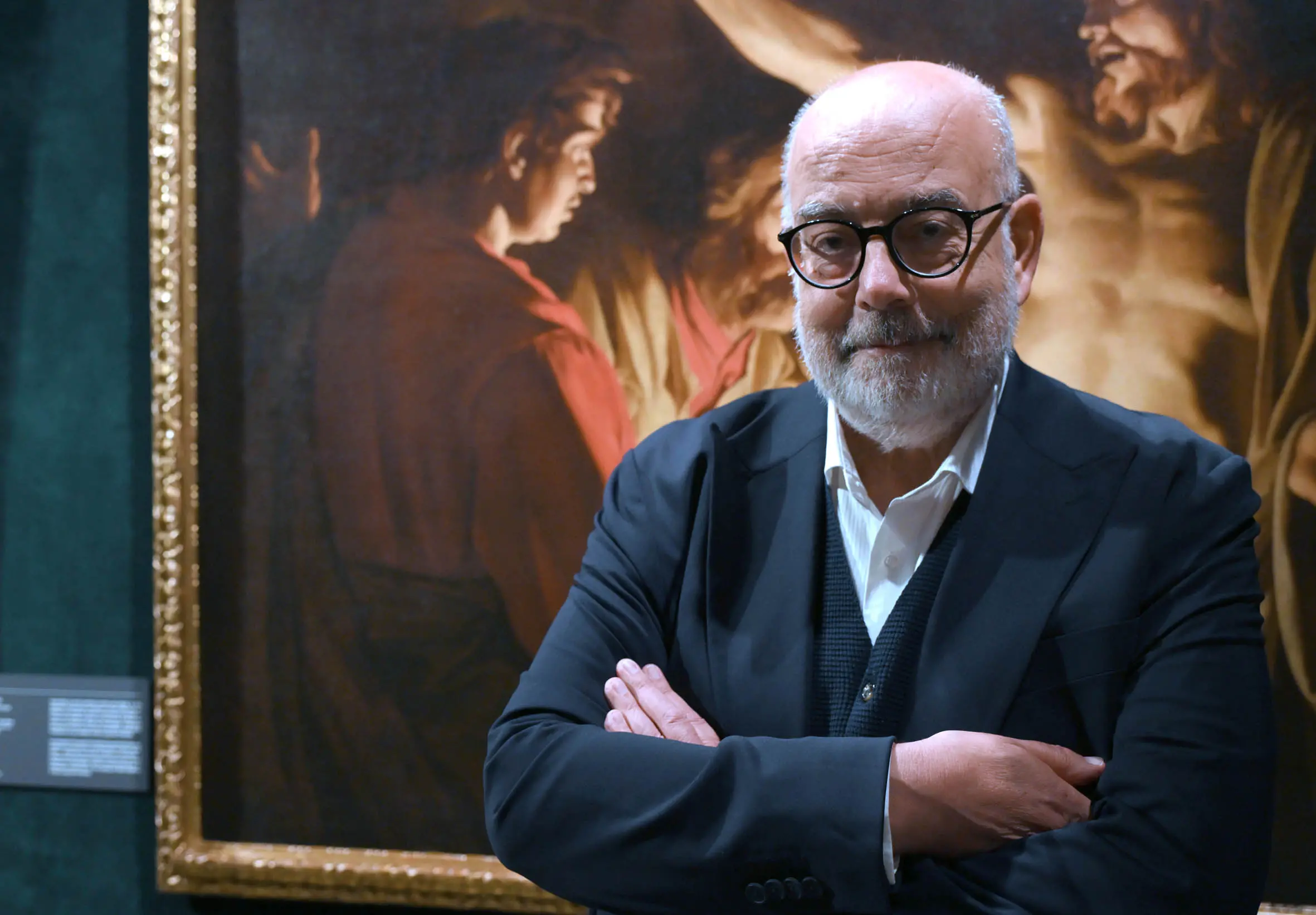 SPETTACOLI BRESCIA PINACOTECA TOSIO MARTINENGO INAUGURAZIONE MOSTRA DI MATTHIAS STOM NELLA FOTO GIANNI PAPI  18/09/2025 newreporter©favretto