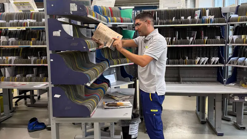 Andrea Scalavino al lavoro