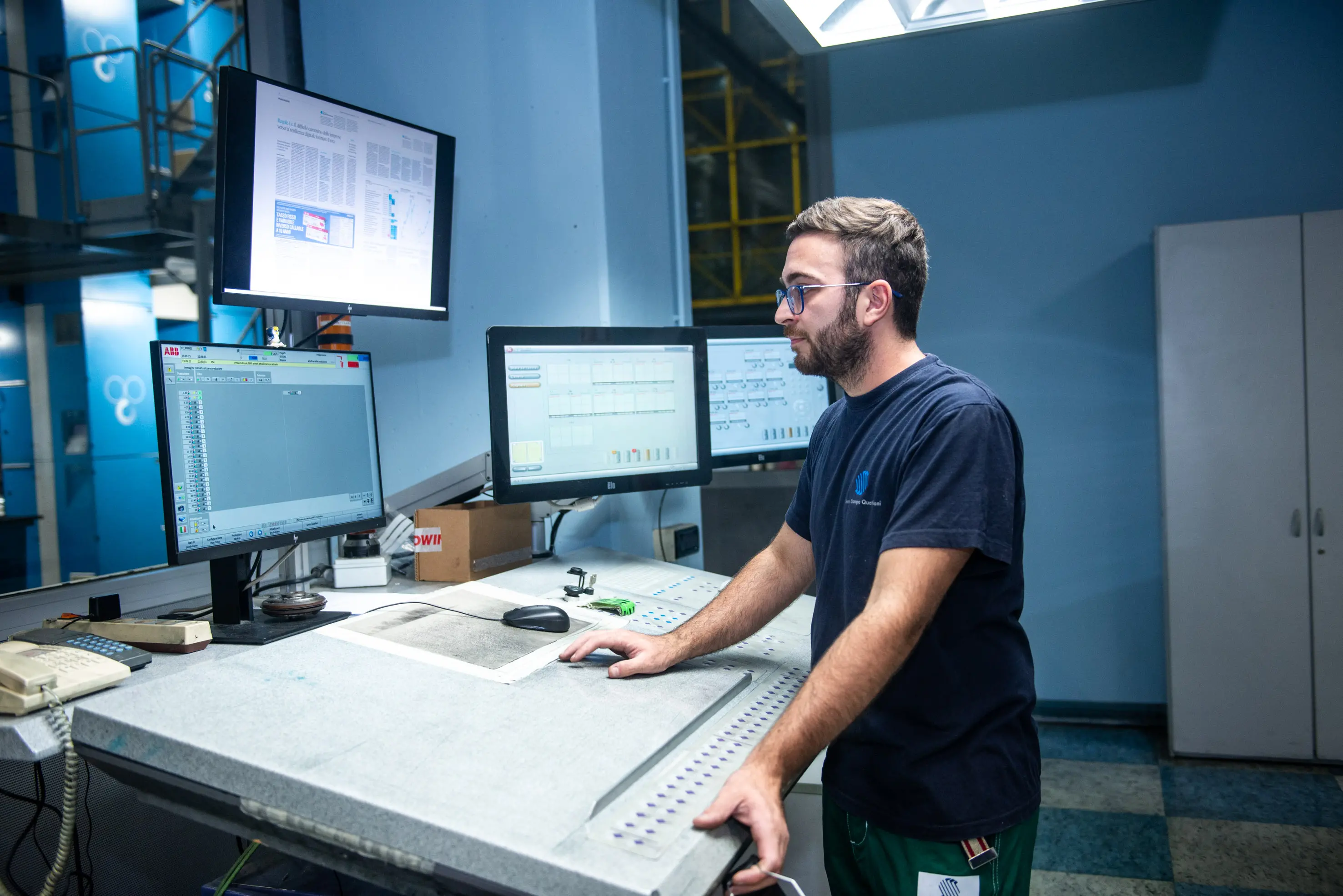 Il Centro stampa quotidiani di Erbusco