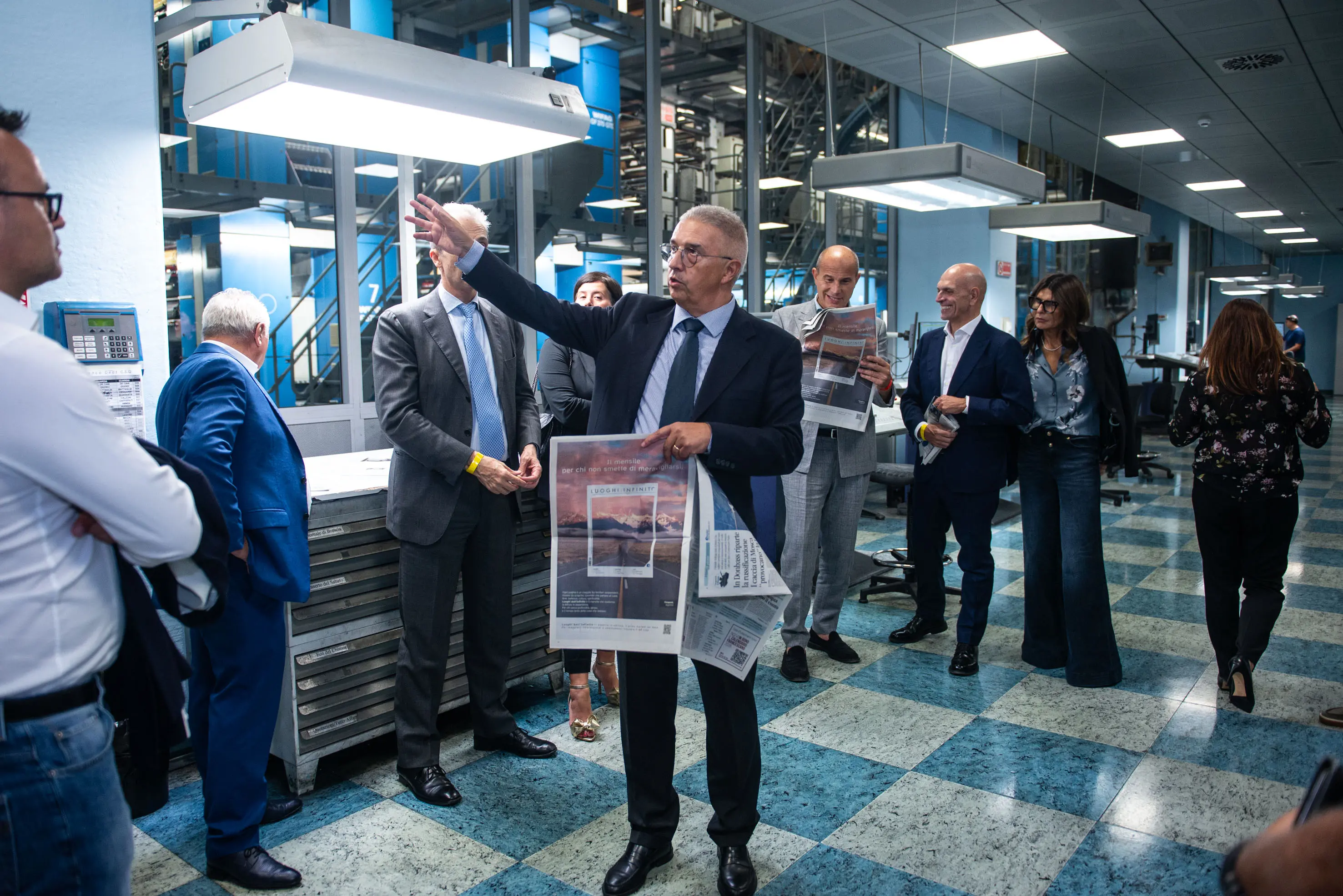 Il Centro stampa quotidiani di Erbusco