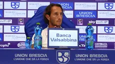 Aimo Diana in conferenza - Media house Union Brescia © www.giornaledibrescia.it