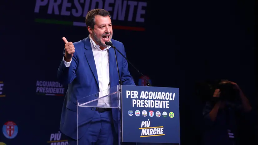 Matteo Salvini, leader della Lega - Foto Ansa/Davide De Gennari © www.giornaledibrescia.it