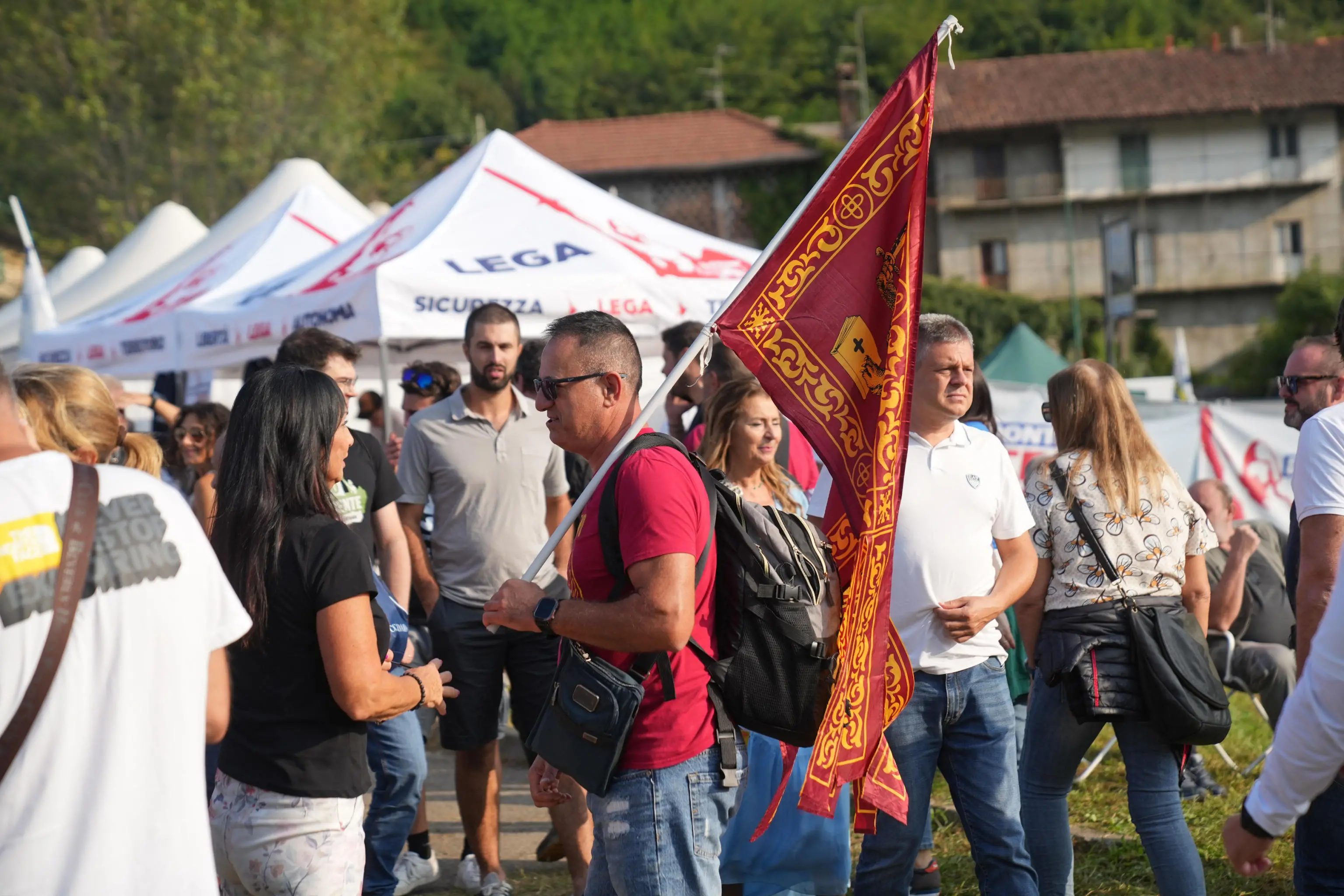 Traditional Lega party rally in Pontida (Bergamo), 21 september 2025. ANSA/MICHELE MARAVIGLIA