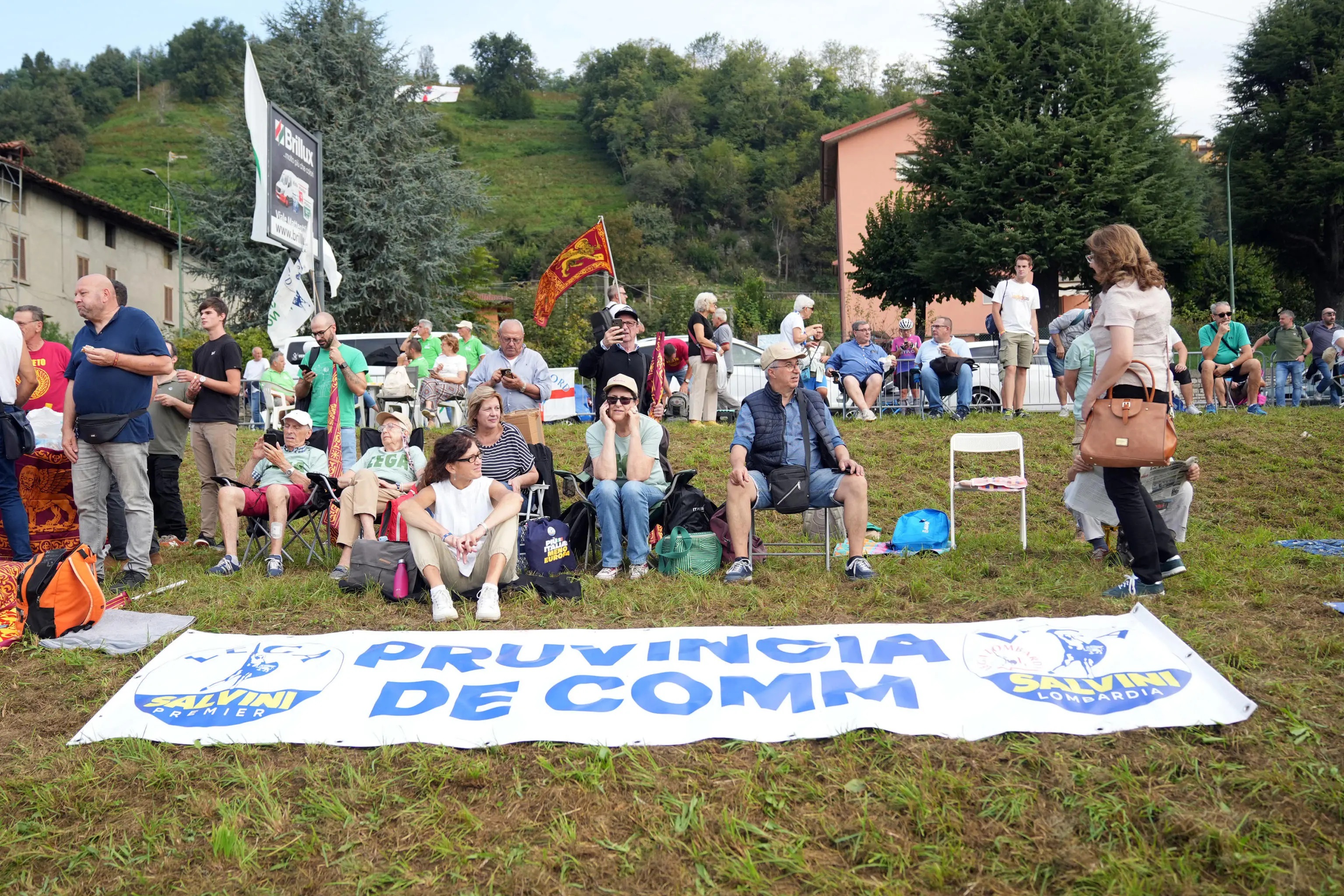 Traditional Lega party rally in Pontida (Bergamo), 21 september 2025. ANSA/MICHELE MARAVIGLIA