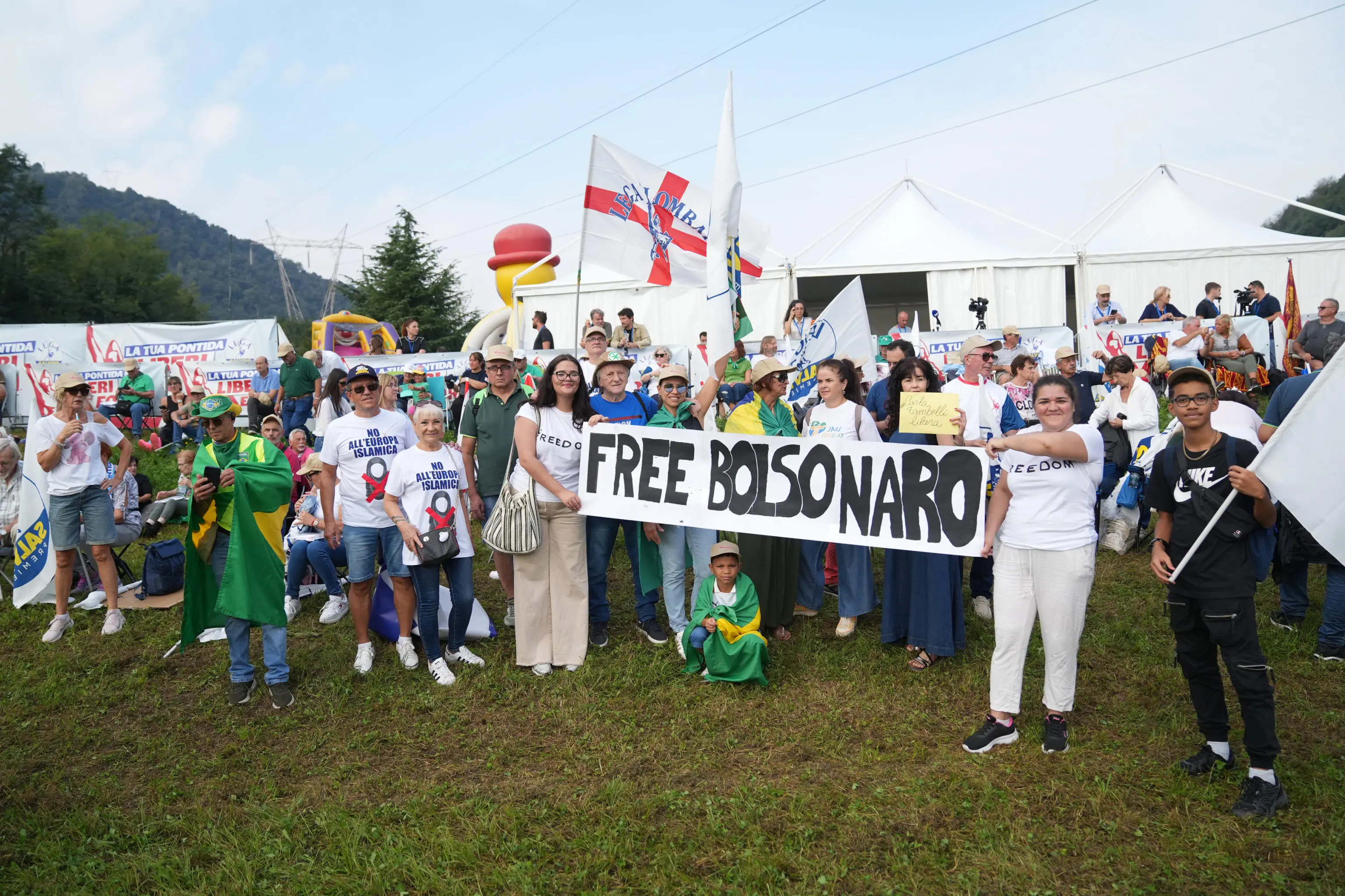 Traditional Lega party rally in Pontida (Bergamo), 21 september 2025. ANSA/MICHELE MARAVIGLIA