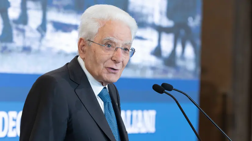 L'intervento del Presidente della Repubblica Sergio Mattarella, in occasione della cerimonia della 1^ Giornata degli Internati italiani nei campi di concentramento tedeschi durante la seconda Guerra mondiale (foto di Francesco Ammendola - Ufficio per la Stampa e la Comunicazione della Presidenza della Repubblica)