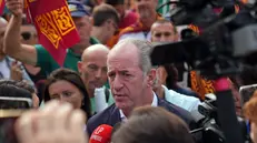 Luca Zaia (President of Veneto) during the traditional Lega party rally in Pontida (Bergamo), 21 september 2025. ANSA/MICHELE MARAVIGLIA