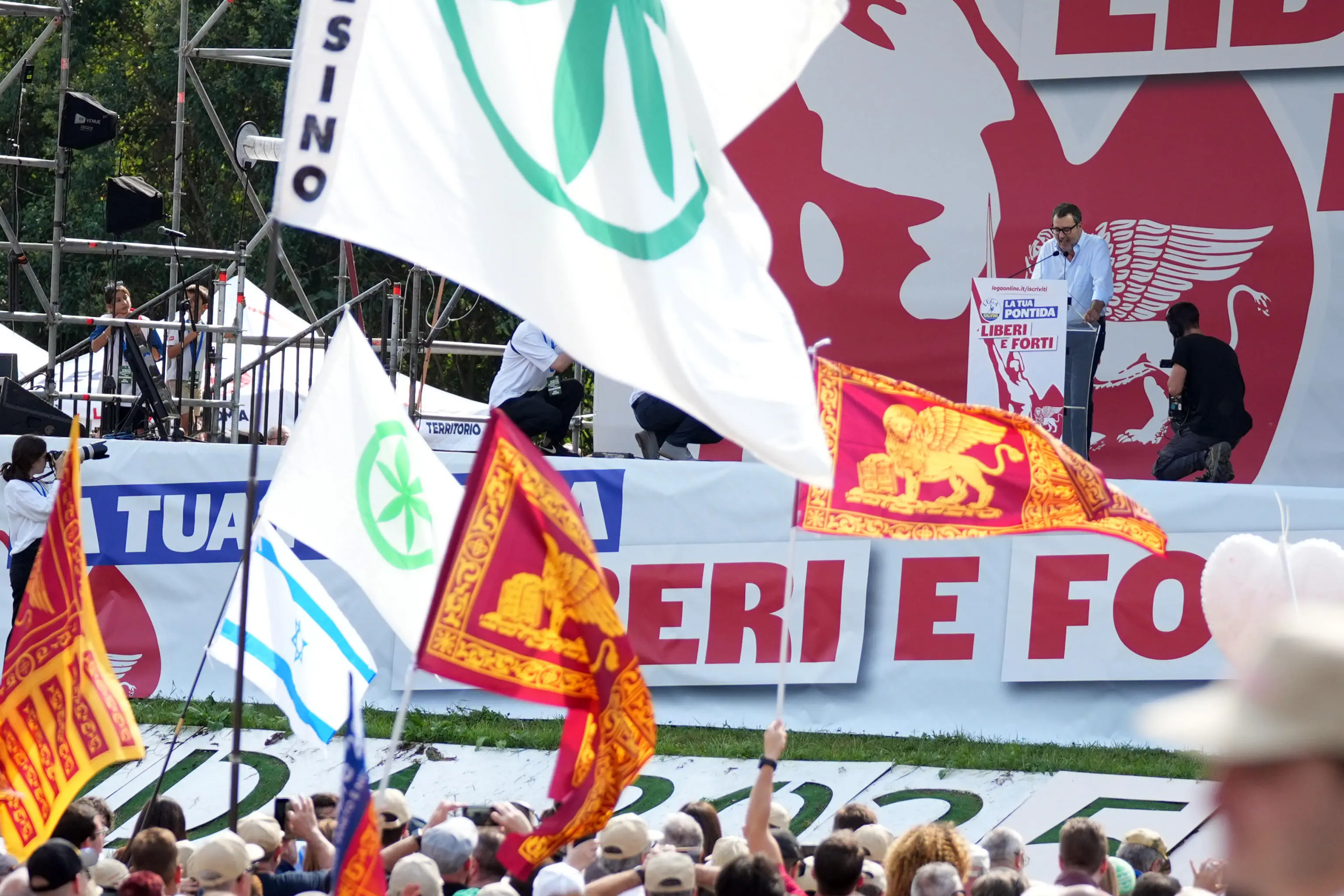 Il raduno della Lega a Pontida