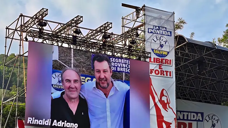 Il ricordo di Adriano Rinaldi a Pontida - © www.giornaledibrescia.it