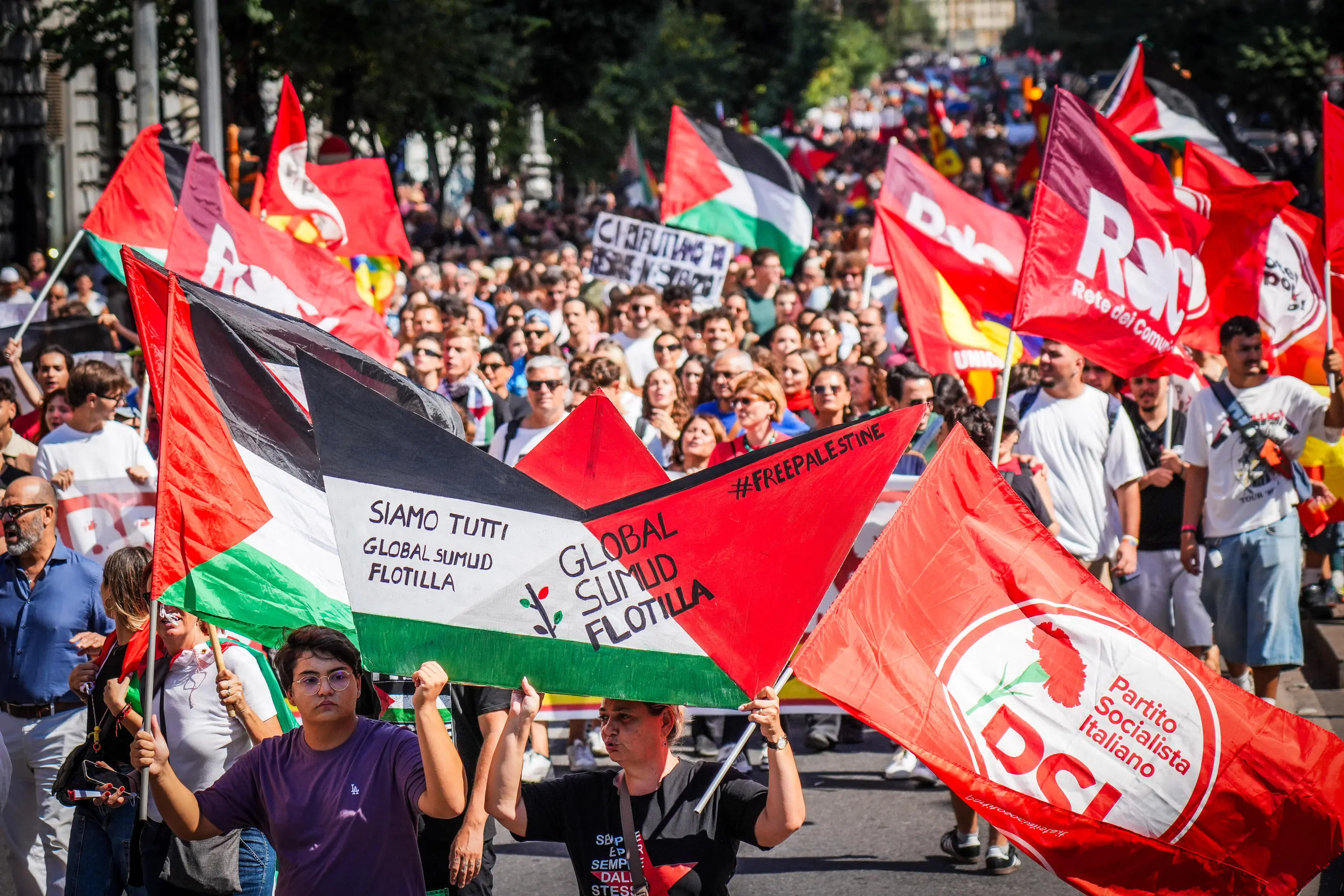 Sciopero per Gaza: la mobilitazione dalle principali città italiane