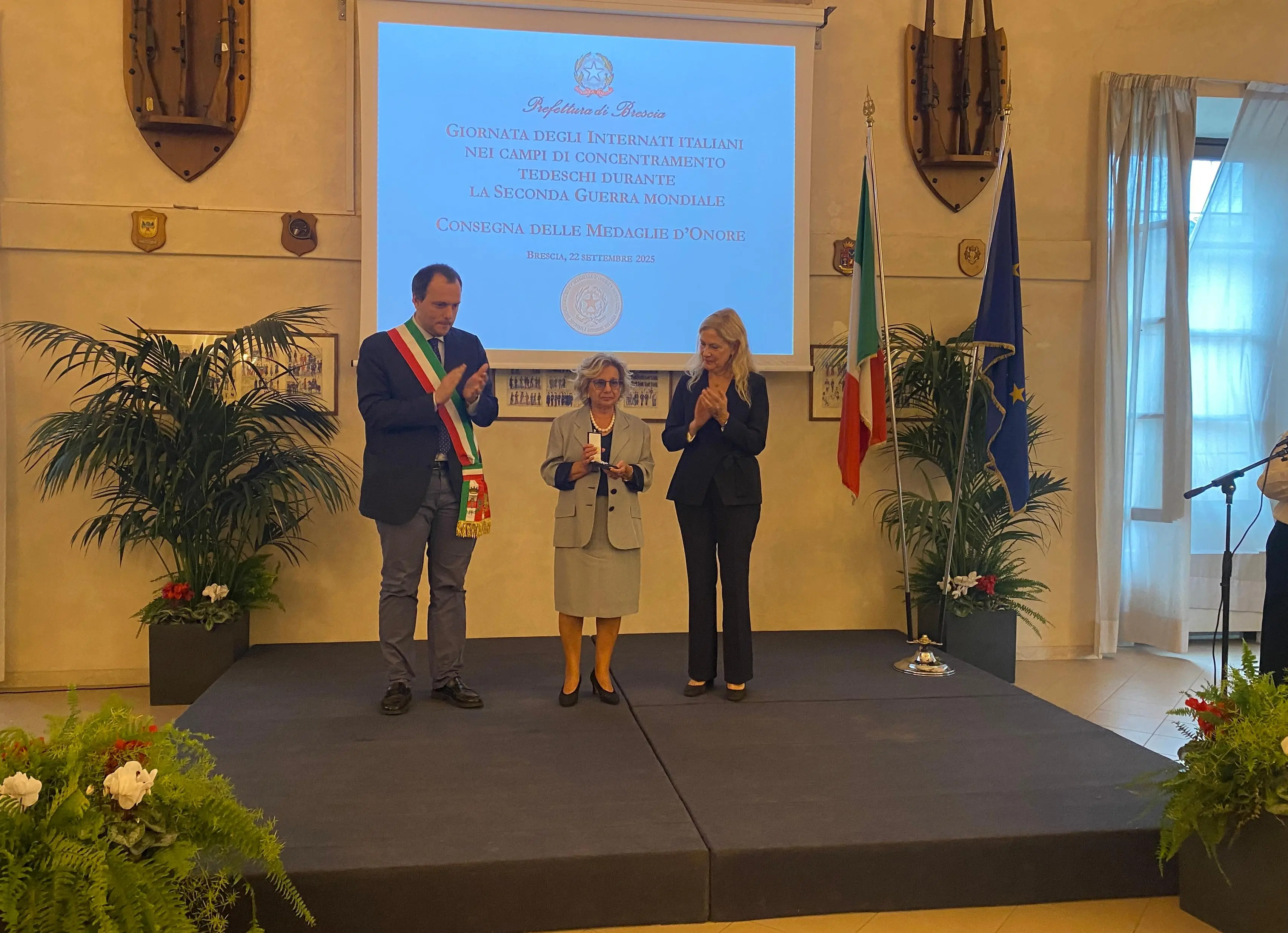 Internati militari, la cerimonia alla Caserma Goito