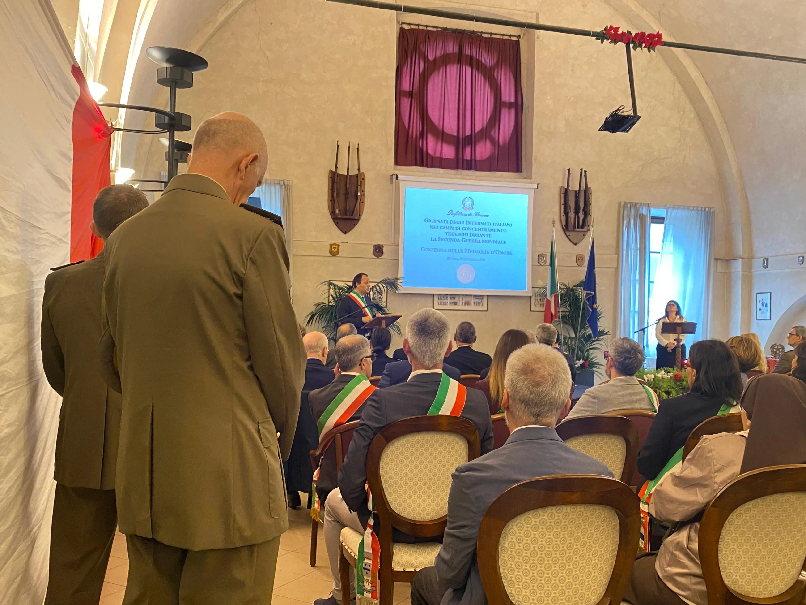 Internati militari, la cerimonia alla Caserma Goito