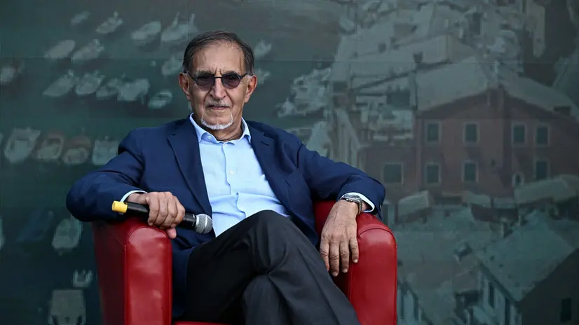 Il presidente del Senato Ignazio La Russa, durante il primo panel di Portofino Talks, 19 settembre 2025. ANSA/LUCA ZENNARO/NPK
