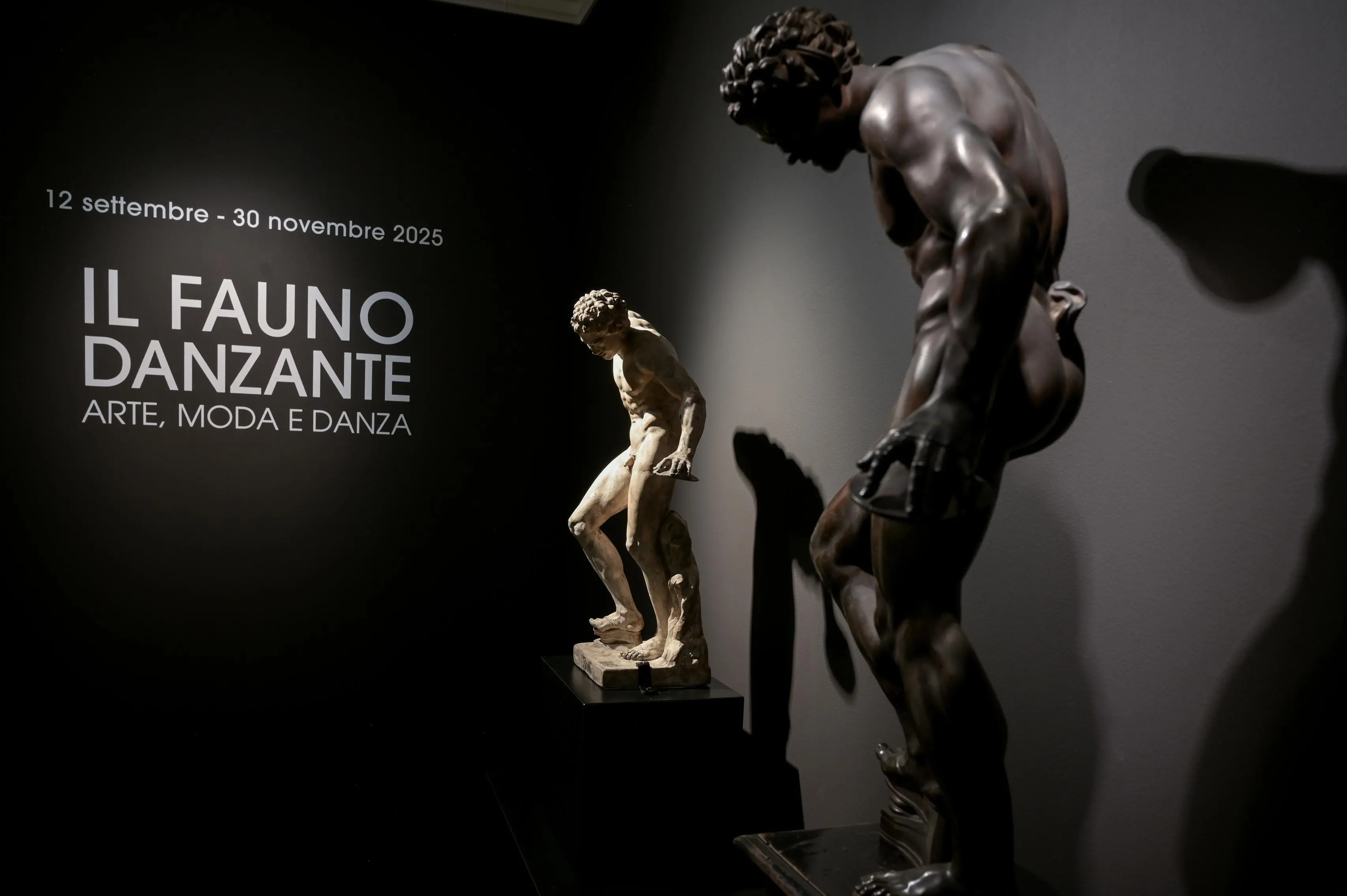 L'allestimento del Fauno danzante a Casa Museo Zani