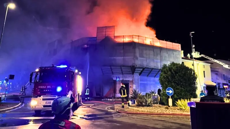 L'incendio di lunedì 22 settembre a Rovato
