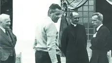 Minelli, Capretti e Montini con padre Manziana