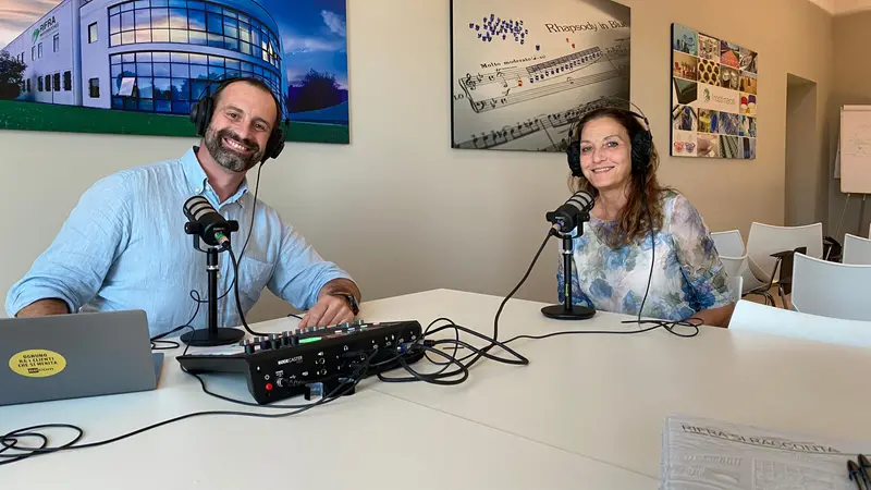 Alfredo Rabaiotti e la ceo di Rifra Masterbatches Elisabetta Rampa