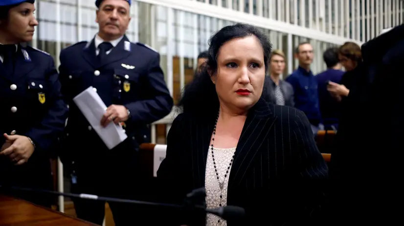 Processo a carico di Alessia Pifferi per l'omicidio della figlia Diana a Palazzo di Giustizia a Milano, 12 aprile 2024. ANSA/MOURAD BALTI TOUATI