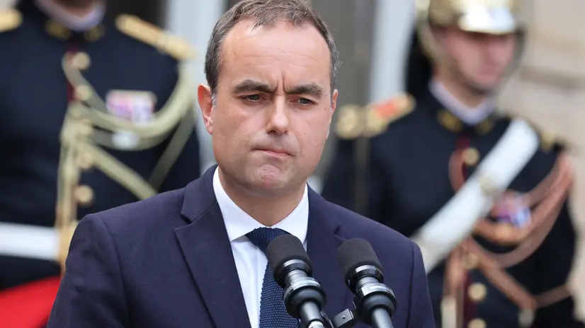 epa12367111 France's newly appointed Prime Minister and former Minister of Armed Forces Sebastien Lecornu reacts as he speaks at the end of the handover ceremony at the Hotel Matignon in Paris, France, 10 September 2025. The Elysee Palace announced on 09 September that Sebastien Lecornu has been named the country's new prime minister. Lecornu succeeds Francois Bayrou, who was ousted on 08 September after losing a confidence vote in parliament. EPA/LUDOVIC MARIN / POOL MAXPPP OUT