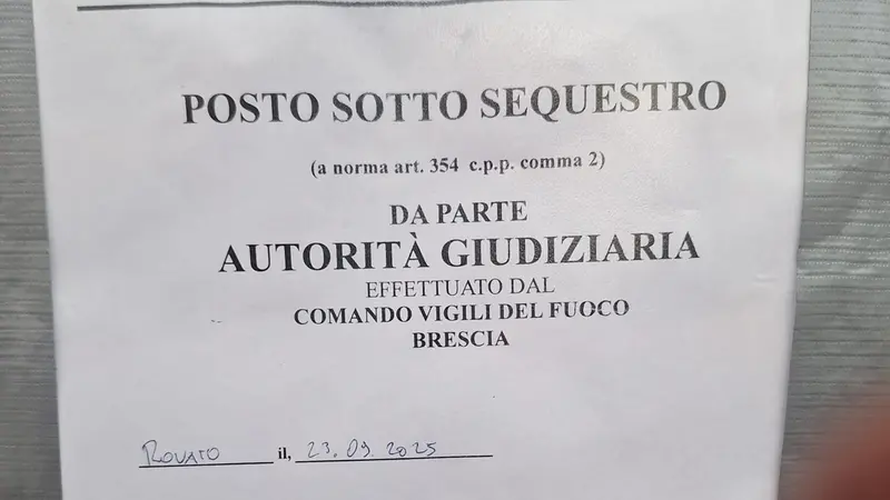 L'edificio è sotto sequestro giudiziario - © www.giornaledibrescia.it
