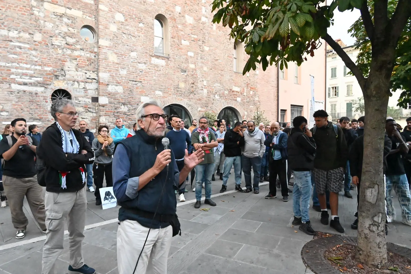 La manifestazione pro Pal a Brescia