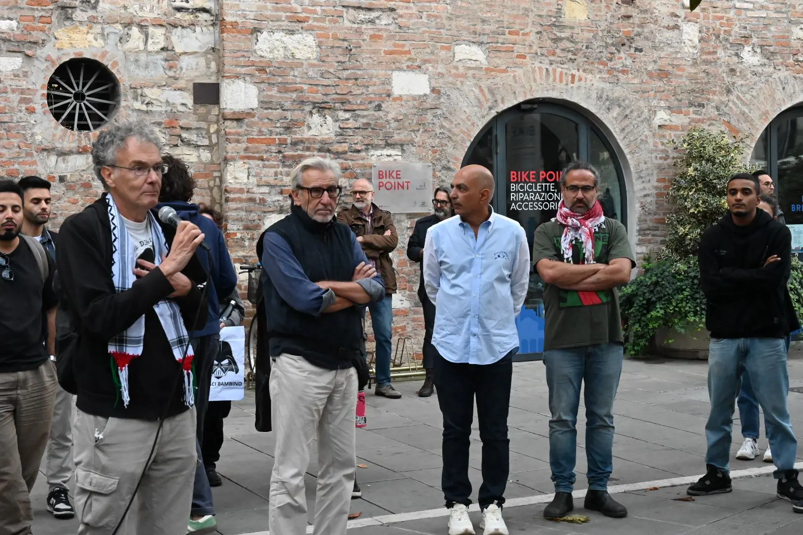 La manifestazione pro Pal a Brescia