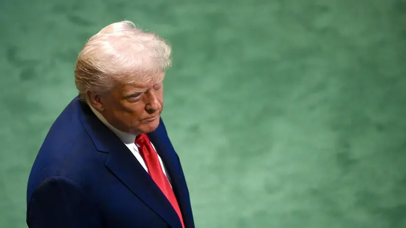 La presidente degli Stati Uniti Donald Trump, durante il dibattito Generale della 80esima Assemblea Generale delle Nazioni Unite, New York, 23 settembre 2025. ANSA/ALESSANDRO DI MEO