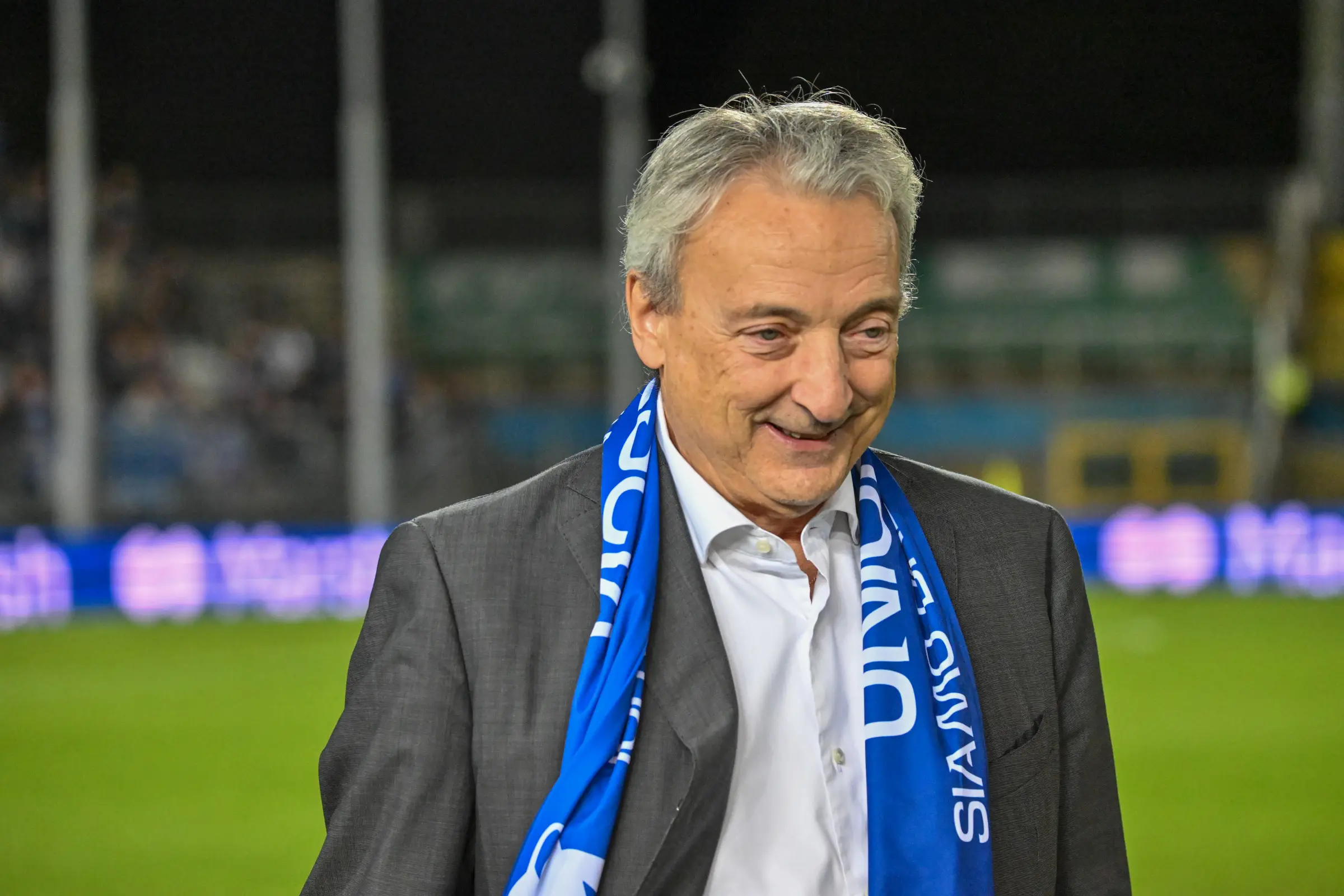 SPORT CALCIO BRESCIA CAMPIONATO SERIE C UNION BRESCIA NOVARA NELLA FOTO GIUSEPPE PASINI (PRESIDENTE UNION BRESCIA) 25–09-2025 AGENZIA NEWREPORTER PASOTTI