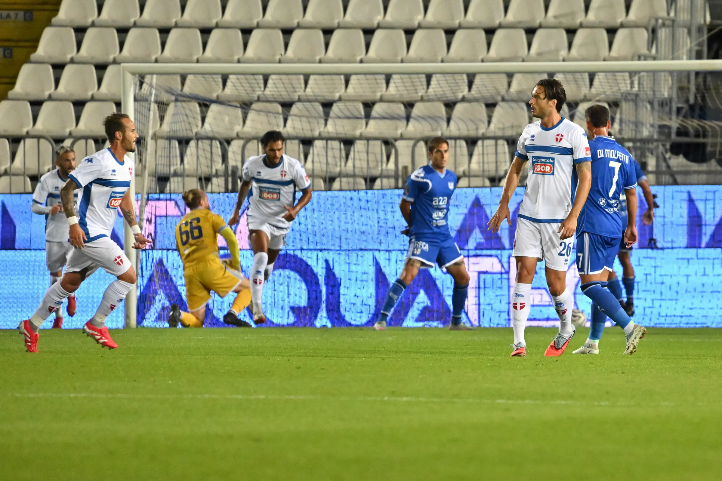 SPORT CALCIO BRESCIA CAMPIONATO SERIE C UNION BRESCIA NOVARA NELLA FOTO GOL VALDESI 1-0 25–09-2025 AGENZIA NEWREPORTER PASOTTI