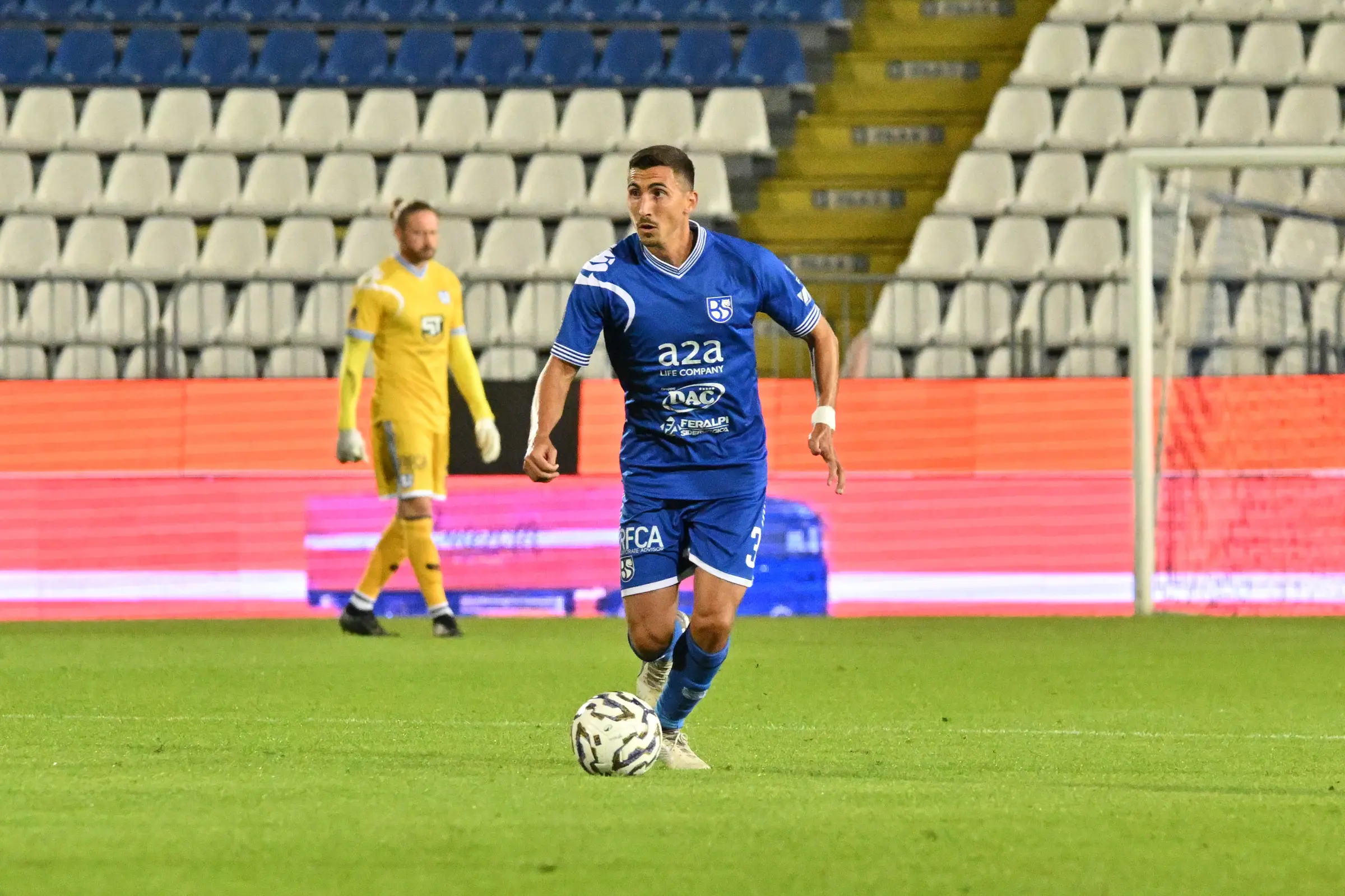 SPORT CALCIO BRESCIA CAMPIONATO SERIE C UNION BRESCIA NOVARA NELLA FOTO ALBERTO RIZZO (UNION BRESCIA) 25–09-2025 AGENZIA NEWREPORTER PASOTTI