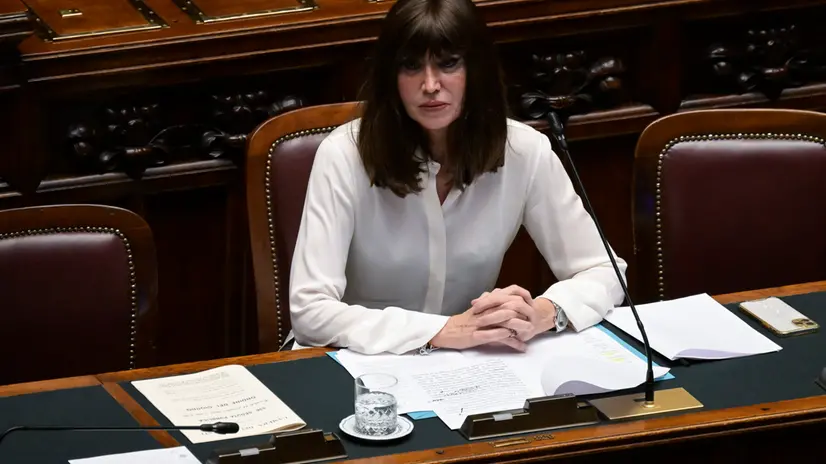 Il ministro dell’Universita’ e della Ricerca, Anna Maria Bernini, durante il Question time alla Camera, Roma, 24 settembre 2025. ANSA/RICCARDO ANTIMIANI