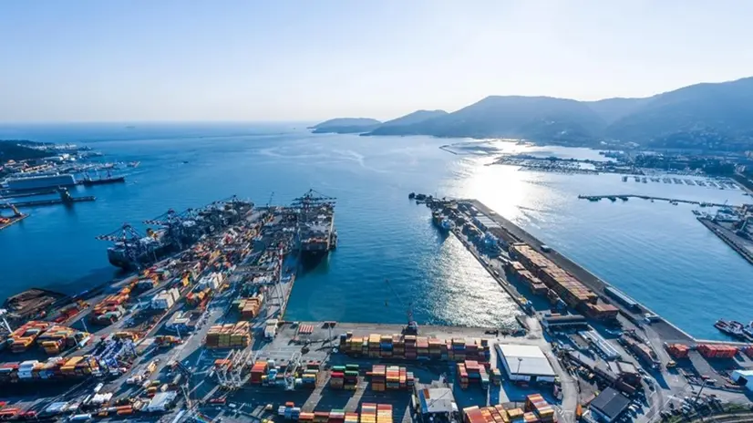 Il terminal container nel porto della Spezia