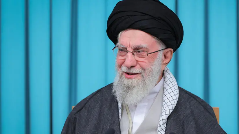 epa12400670 A handout photo made available by the Iranian supreme leader office shows Ayatollah Ali Khamenei speaks during a TV speech for the nation in Tehran, Iran, 23 September 2025. EPA/IRANIAN SUPREME LEADER OFFICE / HANDOUT HANDOUT EDITORIAL USE ONLY/NO SALES