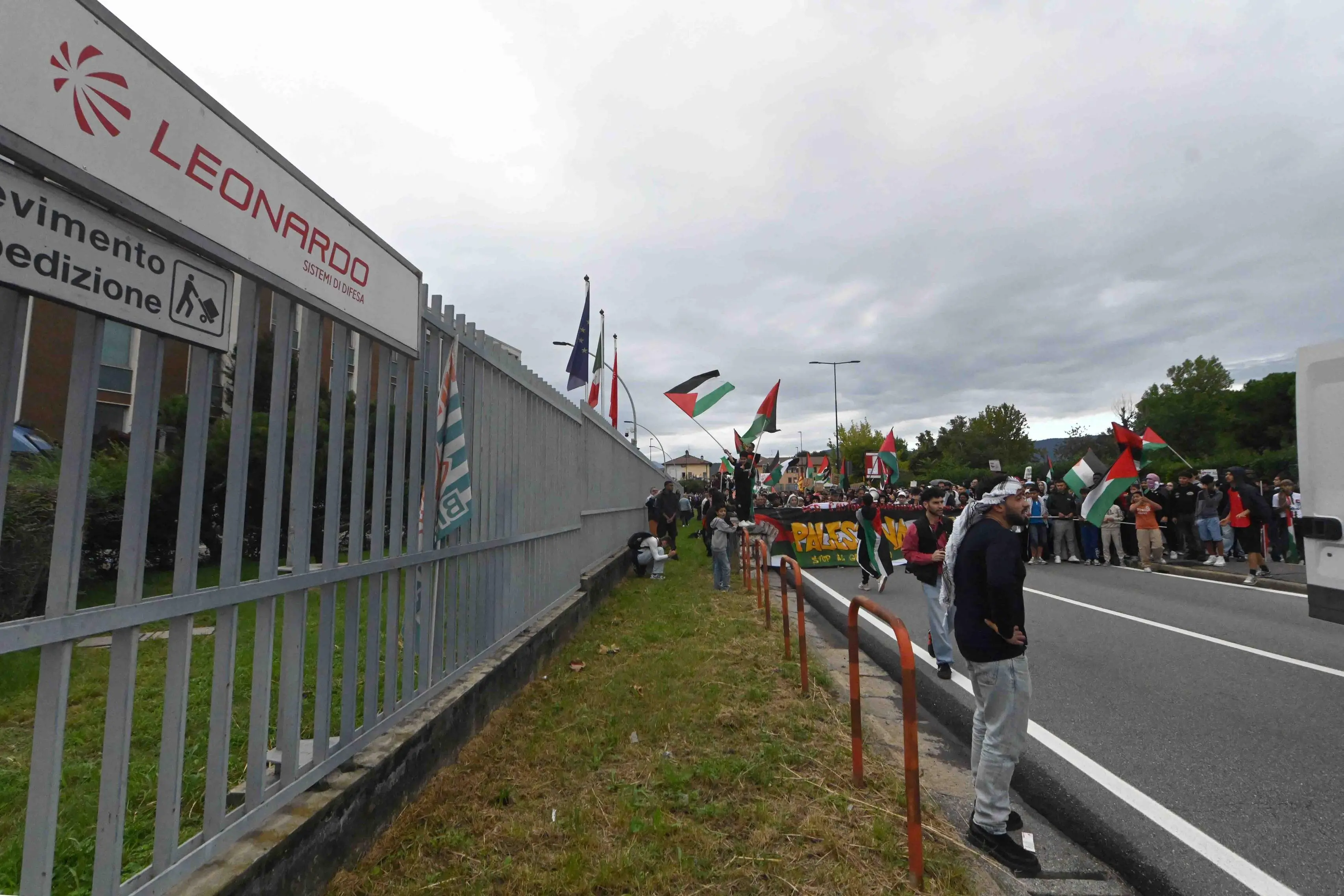 Il corteo ProPal a Brescia