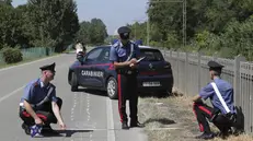 Rilievi dei carabinieri nel luogo dove nella notte e' stato travolto e ucciso un ciclista di 25 anni, Cervia, 11 agosto 2019. Una ragazza di 28 anni e' stata arrestata dai carabinieri di Cervia (Ravenna) perche' accusata di essere alla guida dell'auto che, nella notte, ha travolto e ucciso un ciclista di 25 anni, poi e' scappata. I carabinieri, dopo una serie di indagini, sono pero' riusciti a risalire a lei. Dovra' rispondere di omicidio stradale, omissione di soccorso e fuga da incidente con vittime. ANSA/Fabrizio Zani