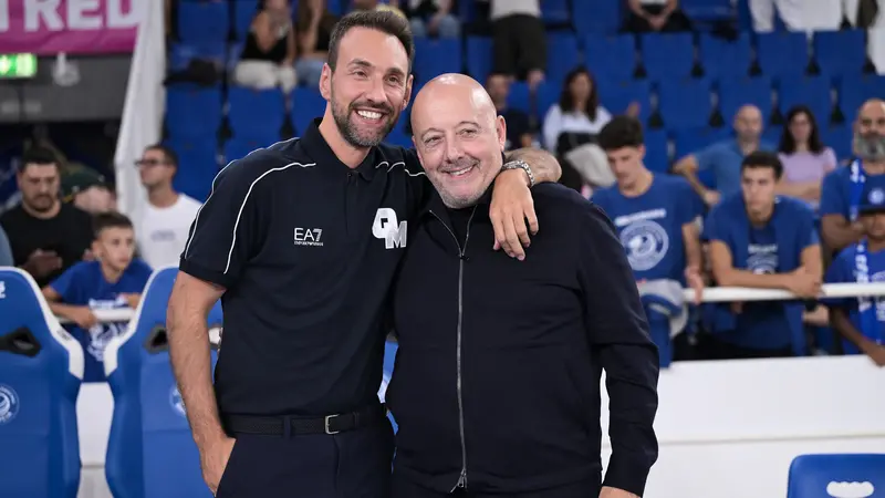 L'ex Poeta con Mauro Ferrari - Foto New Reporter Checchi © www.giornaledibrescia.it