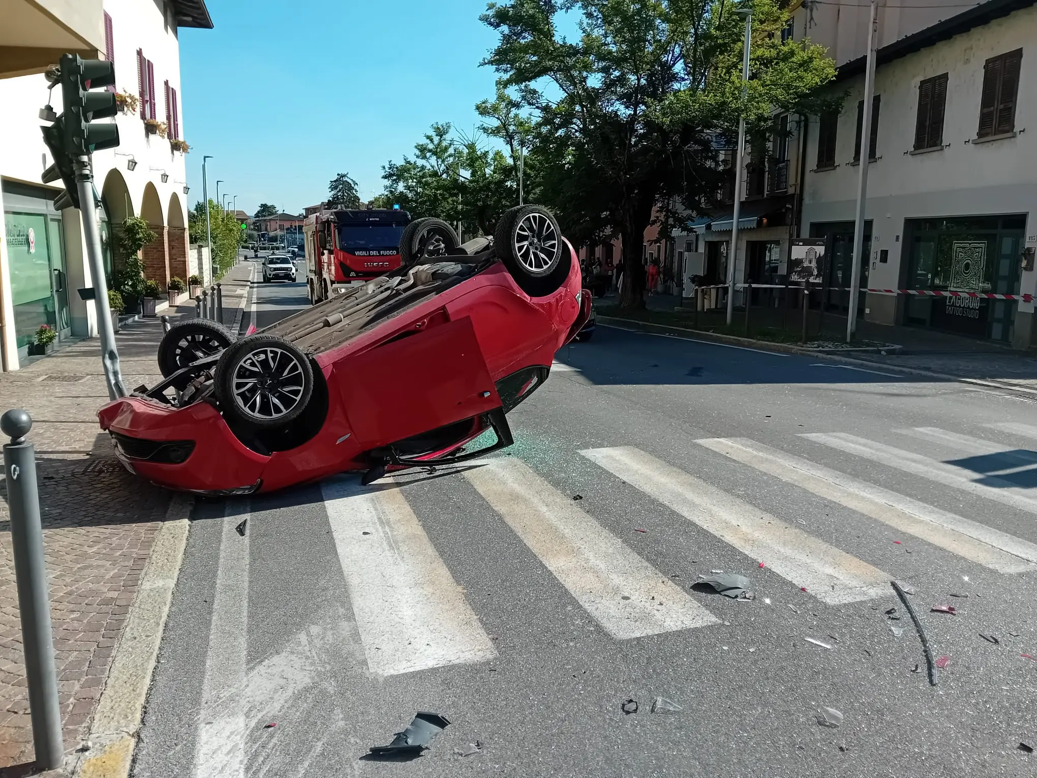 L'incidente mortale a Clusane