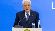 Astana- Il Presidente della Repubblica Sergio Mattarella rivolge il suo indirizzo di saluto in occasione della visita all'Accademia Nazionale per la Pubblica Amministrazione, oggi 30 settembre 2025. (Foto di Paolo Giandotti - Ufficio Stampa per la Stampa e la Comunicazione della Presidenza della Repubblica)