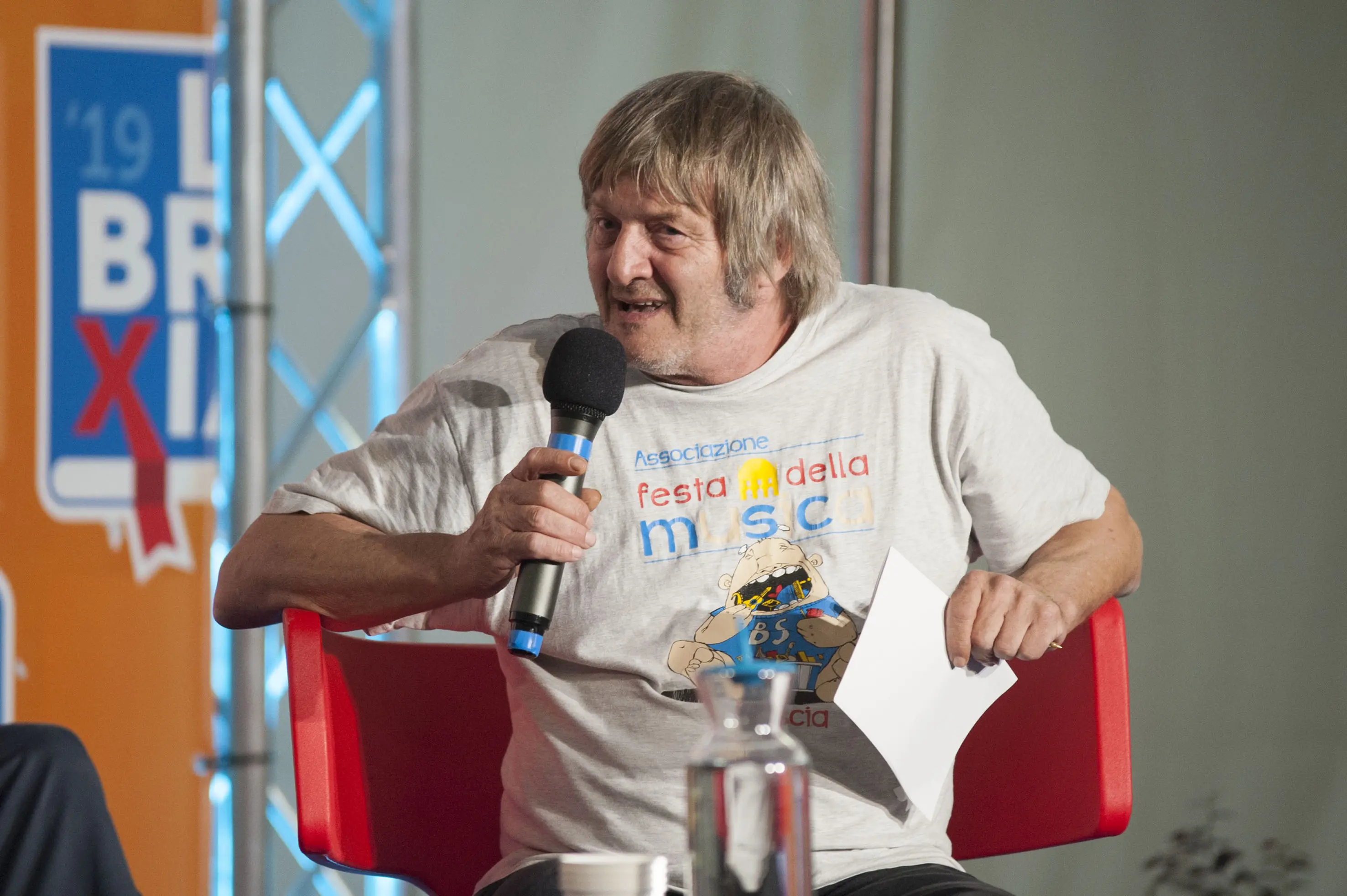 SPETTACOLI BRESCIA LIBRIXIA 2019 INCONTRO CON MARINO SINIBALDI NELLA FOTO JEAN LUC STOTE 03-10-2019 PIERPAOLO PAPETTI AGENZIA NEWREPORTER