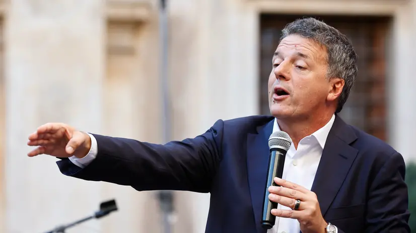 Il leader di Italia Viva Matteo Renzi durante l’evento “60 Under 30 – Le Giovani Promesse della Politica Italiana”, presso l’Università Link, Roma, 19 settembre 2025, ANSA/VINCENZO LIVIERI