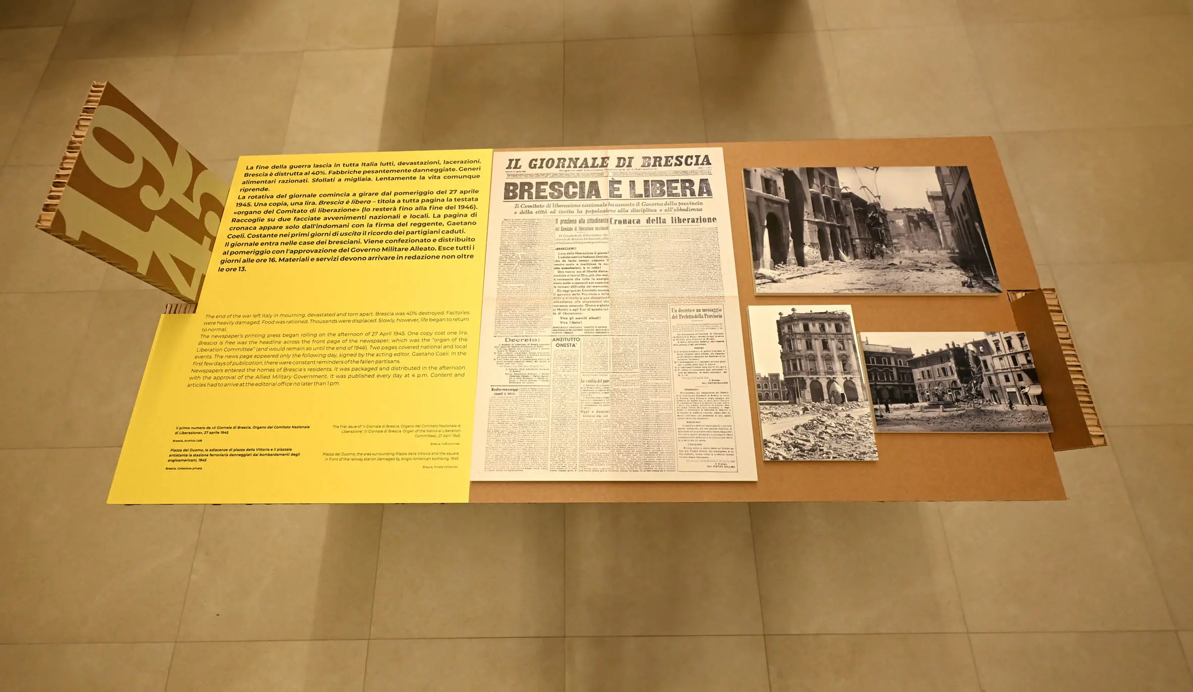 La mostra sugli 80 anni del Giornale di Brescia a palazzo Negroboni