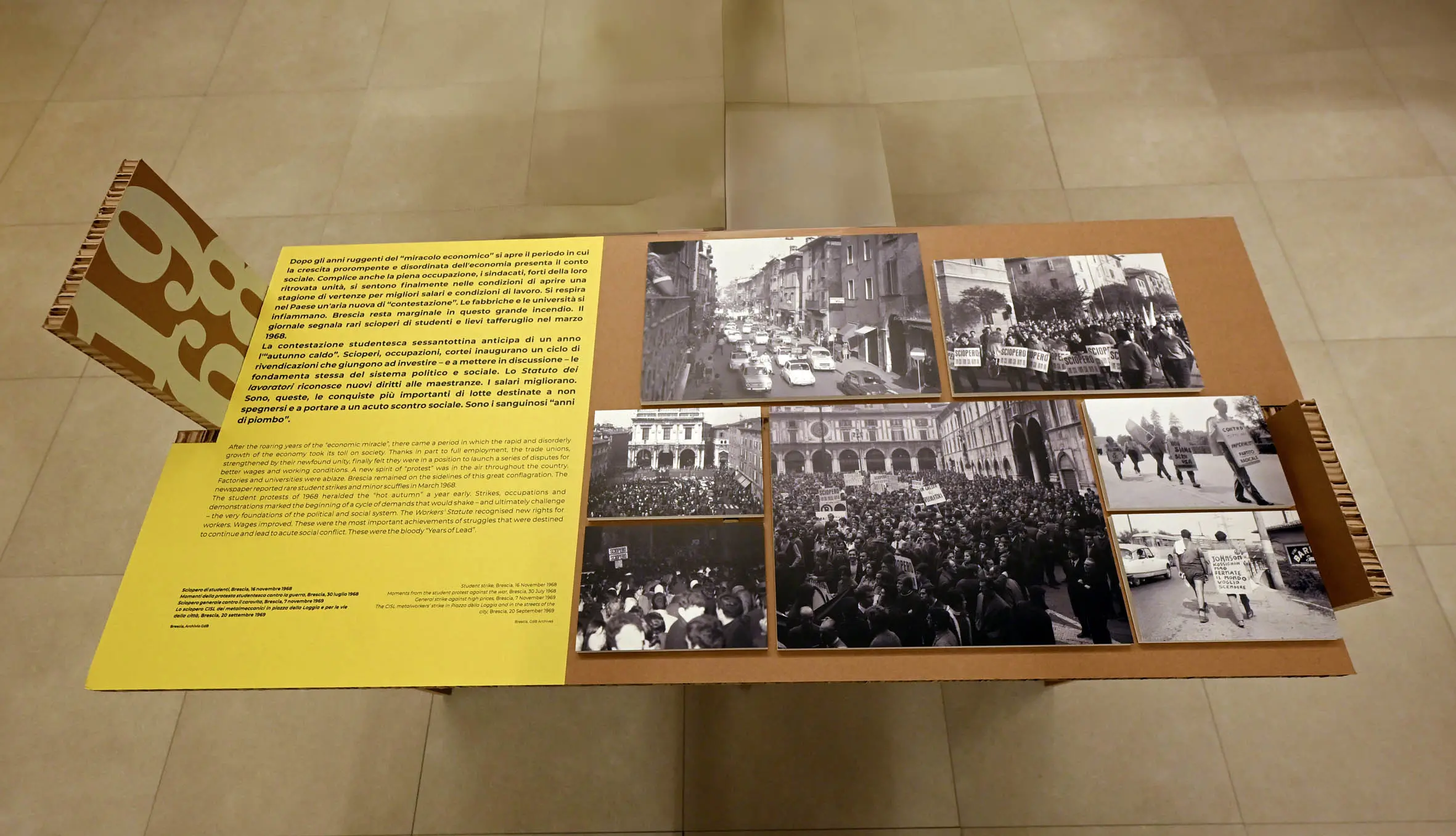 La mostra sugli 80 anni del Giornale di Brescia a palazzo Negroboni