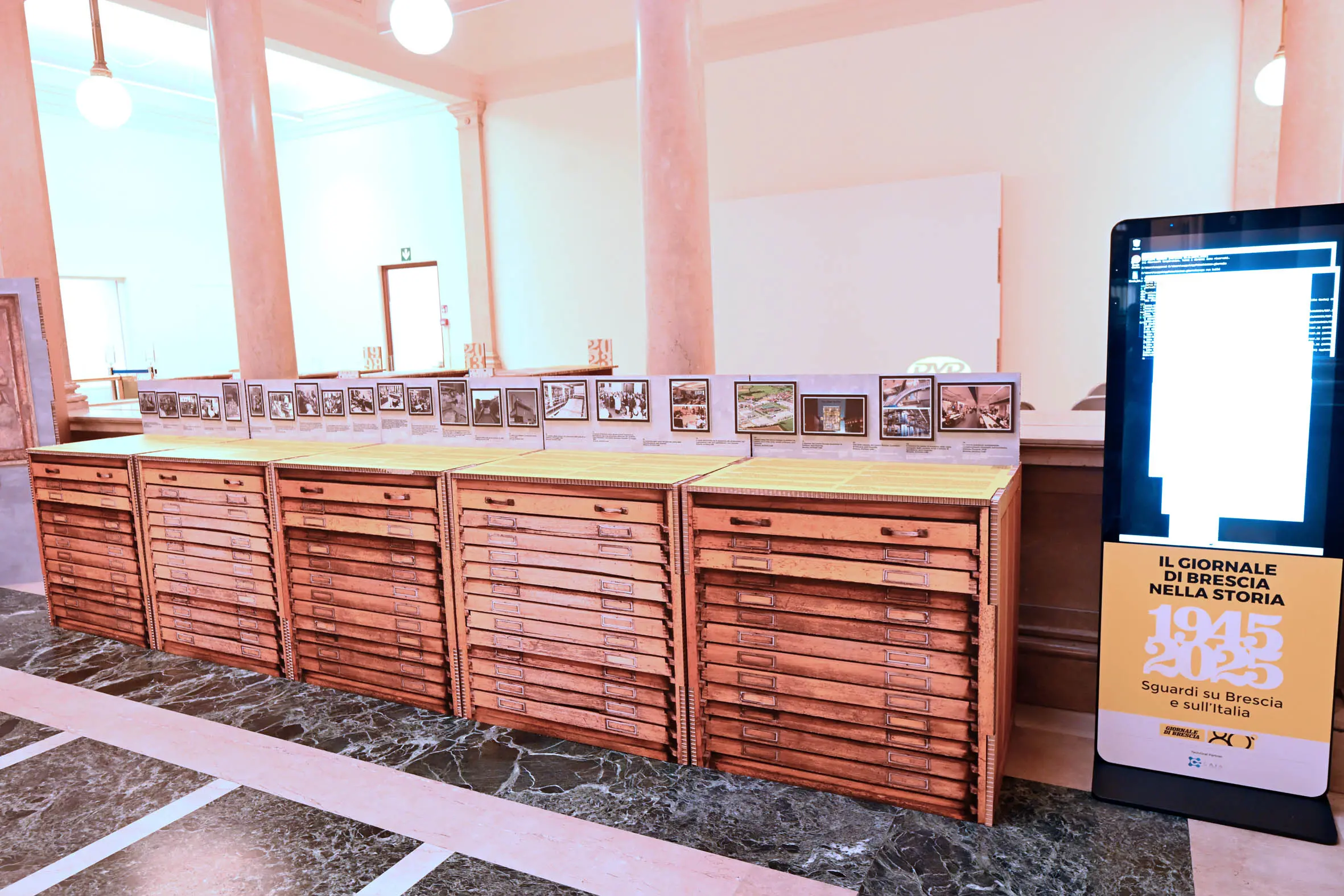 La mostra sugli 80 anni del Giornale di Brescia a palazzo Negroboni