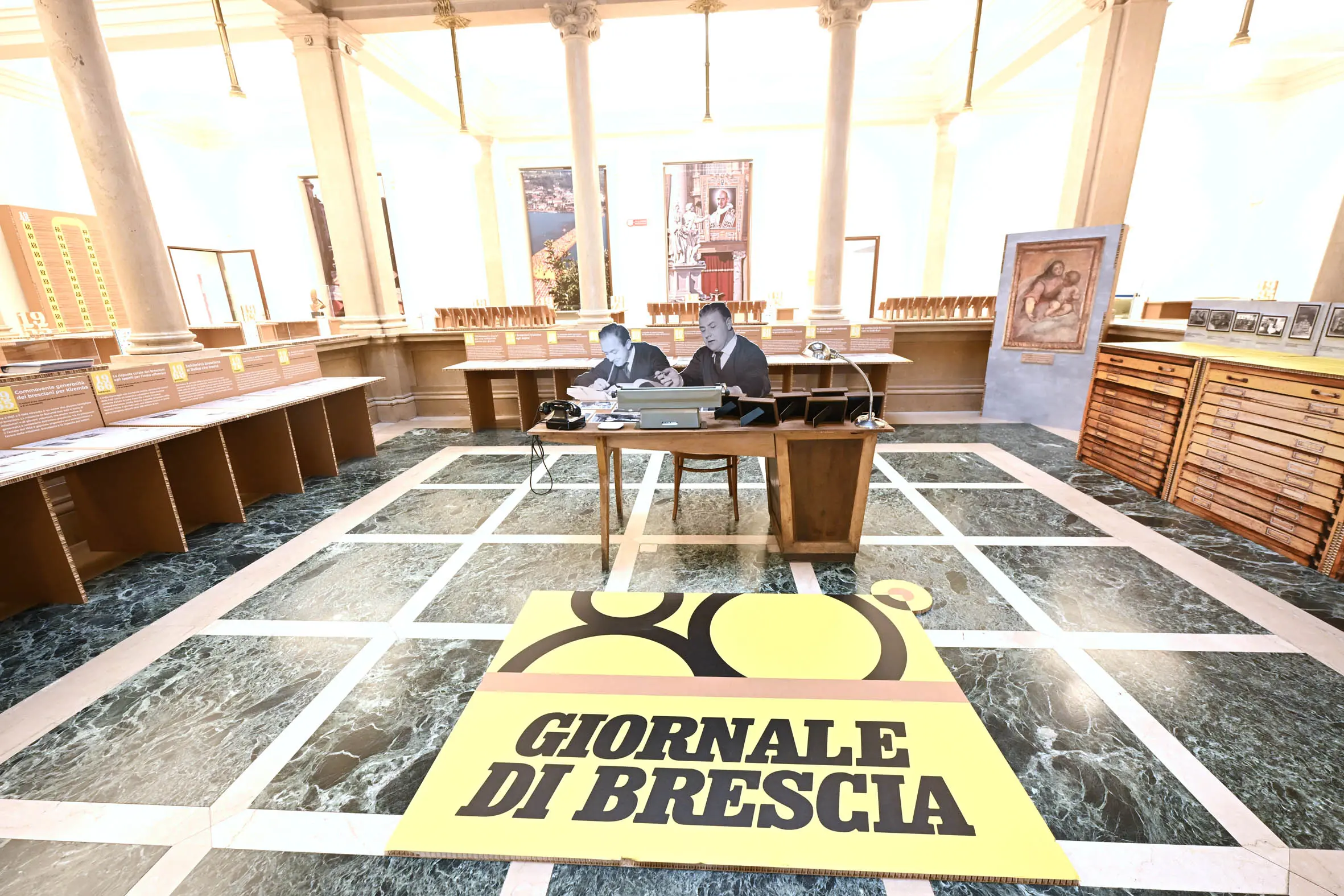 La mostra sugli 80 anni del Giornale di Brescia a palazzo Negroboni