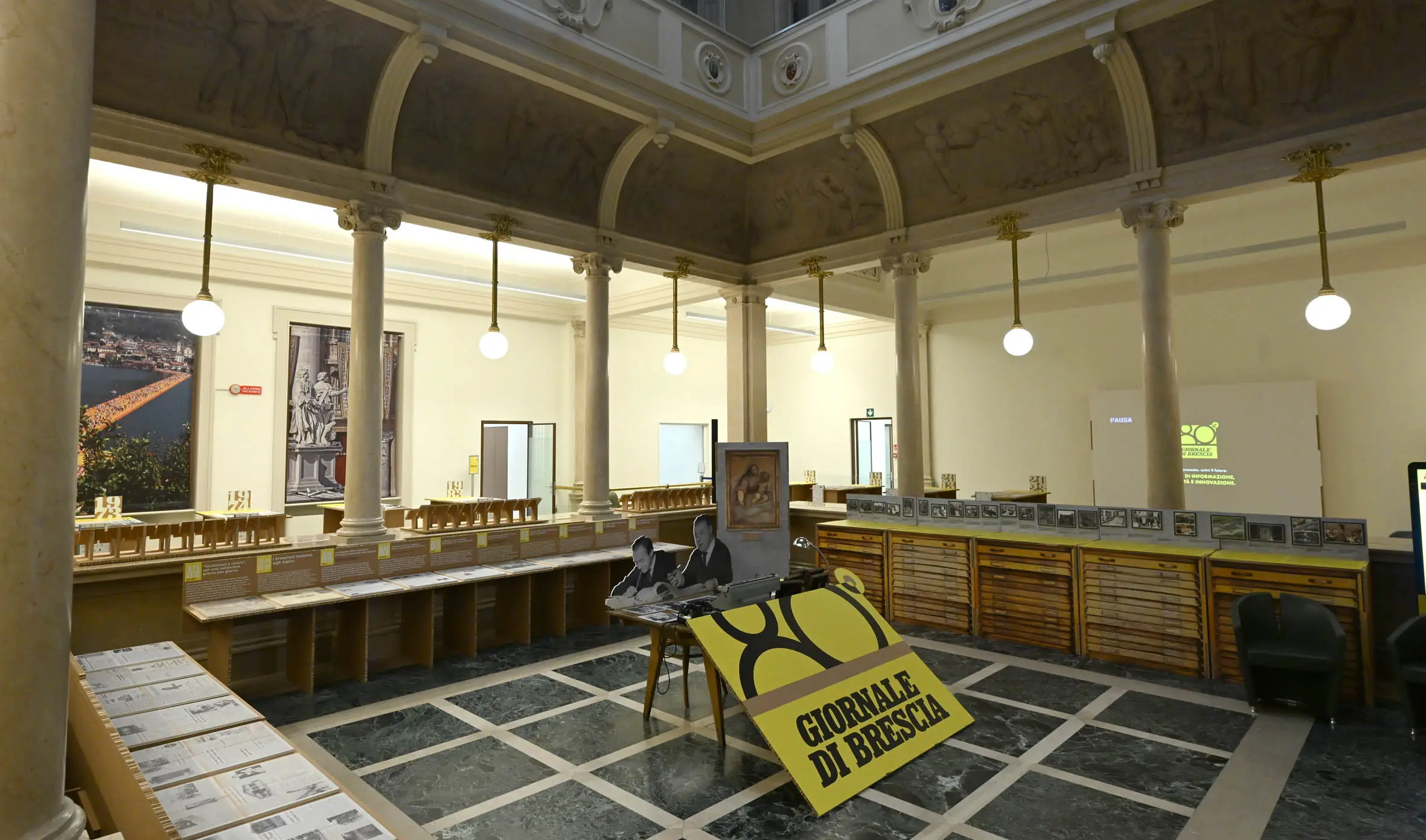 La mostra sugli 80 anni del Giornale di Brescia a palazzo Negroboni