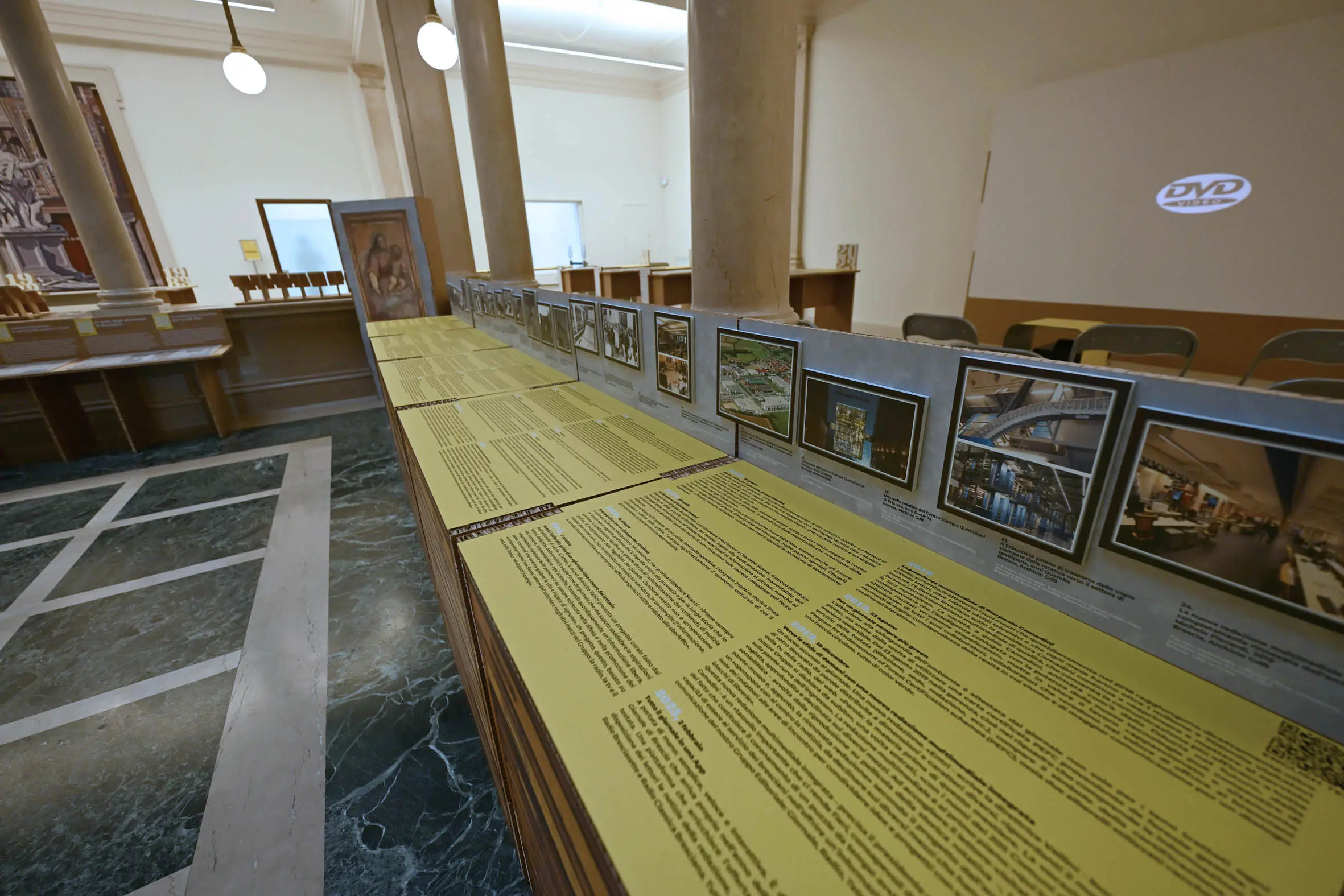 La mostra sugli 80 anni del Giornale di Brescia a palazzo Negroboni